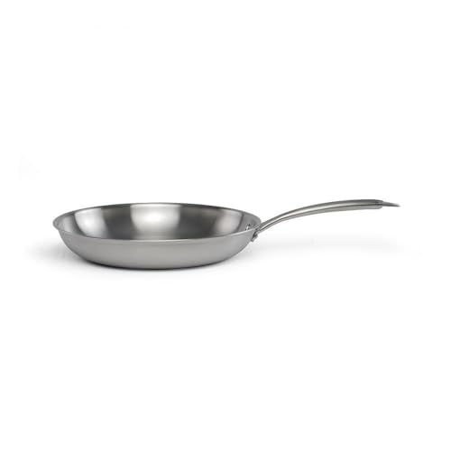 Livoo - Poêle en acier inoxydable 20 cm MEP157 - Gamme Brigade - inox triply - sans PFAS