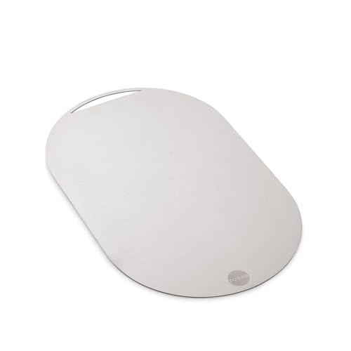 Image of Tosaa (DP101 L) Stainless Steel Chopping Board Vegetable,Fruit Cutting, Kneeding, Cake Prep, Heavy Duty Chopping-Board - 1.5MM