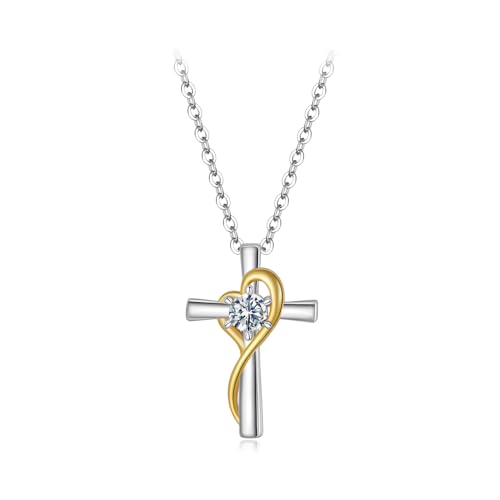 Collier croix dorée argent 925 cadeau idéal pour femme