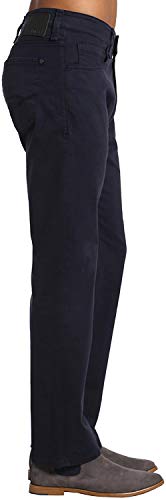 Mavi Zach Men's Straight Leg Pants, Regular Rise Twill Pants for Men, Dark Navy Twill, Dark Blue Work Pants, 30 x 303