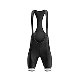 Culotte Ciclismo Hombre Pantalones cortos transpirables for ciclismo de montaña for hombre, acolchados con gel, pantalones cortos de ciclismo de profesional, pantalones cortos con tirantes en blanco y