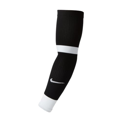 Nike Matchfit Leg Warmers, Unisex-Adult, Black/(White), S/M