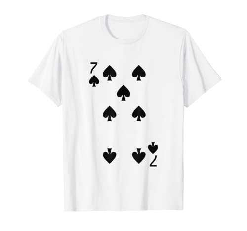 Seven Of Spades Deck Of Cards Costume d'Halloween T-Shirt
