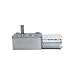 JGY-370 DC Worm Gear Motor, Low Speed Self-Locking Miniature Motor, High Torque Industrial Grade, Silver Metal Construction (18RPM 6V)