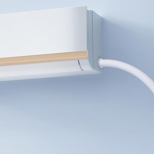 Image of Housoutil Air Conditioner Drain Flex Hose with Cuttable Rubber Adapter and Connect Clamp, Condensate Drain Line Hose for Air Conditioner System, Semi-automatic Washing Machine Portable Washing Machine