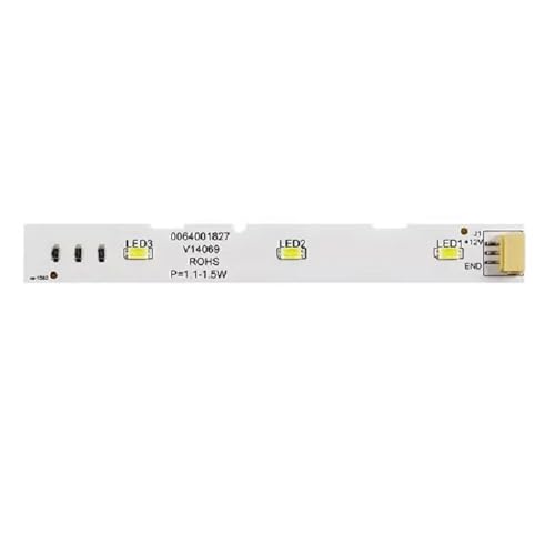 MRVAKDYDI Tiras de luz LED de Repuesto para frigoríficos, Barra de Luces LED for refrigerador BCD-575WDBI 0064001827 de Puerta Delantera, 1,6 x 13 cm, 1 W, 12 V CC