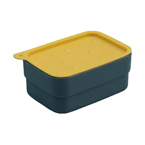 Soap Dish Waterproof Soap Box Soap Holder with Cover for Bathroom Shower Cover