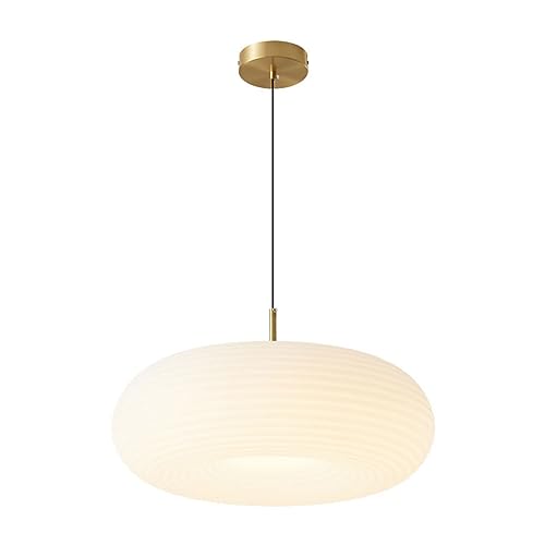 Candelabro LED industrial de diseño minimalista en latón cepillado y blanco 36W 1