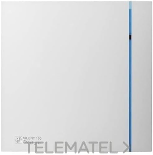 S & p silent-100 design - Extractor bano silent-100-cz silver design