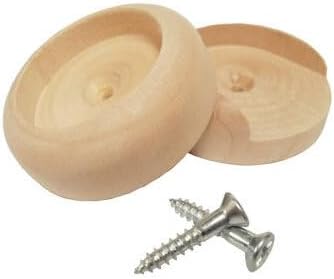 Cindoco XF40 1-3/8" Wood Closet Hanger Pole Sockets 1 Pair