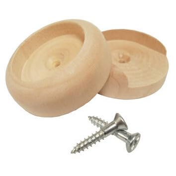 Cindoco XF40 1-3/8" Wood Closet Hanger Pole Sockets 1 Pair