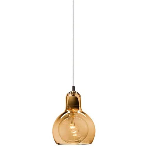 Suspension rétro E27 en verre pour éclairage de chambre