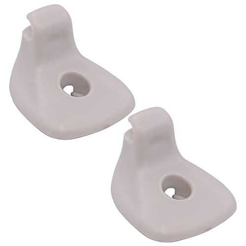 MOTOKU Pack of 2 Grey Sun Visor Clip Support for Chrysler Sebring for Dodge Avenger 2008-2010