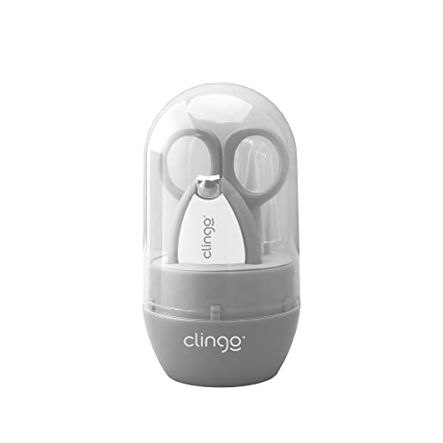 Clingo Conjunto Manicure com Estojo Cinza