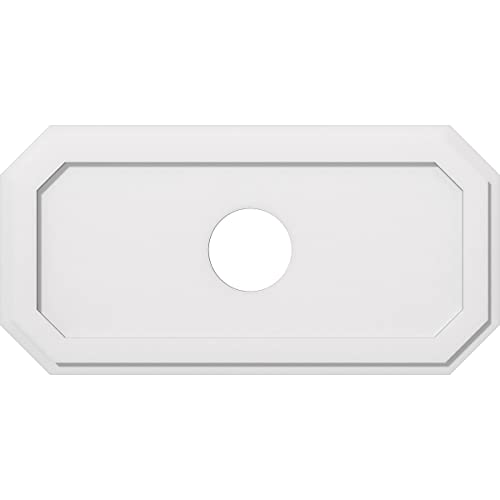 Ekena Millwork CMP36X18ED-06000 Emerald Architectural Grade PVC Contemporary Urethane Ceiling Medallions 36"W x 18"H x 6"ID x 12 1/2"C x 1"P