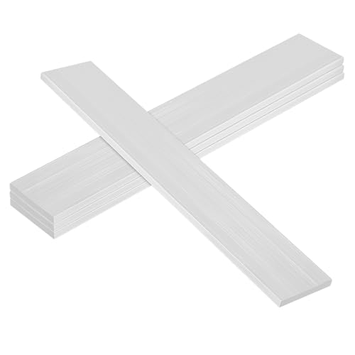LEXININ 4 PCS Aluminum Flat Bar, 0.24 x 1.96 x 11.81 Inch, 6061 Aluminum Square Bar Stock for Industrial, T6511 Solid New Mill Stock