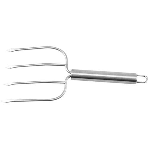 Stainless Steel Bbq Fork Carving Fork for Grilling Outdoor Cooking for Meat Vegetables Picnic Long Handle for Easy Use