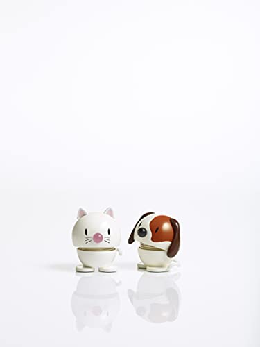 Hoptimist Tier, Hund, Wackelfigur & Glücksbringer Skandinavisch, Wohnzimmer & Schreibtisch Deko, Büro Gadget, Tolle Kleine Geschenke, 5,5 x 5,9 x 7,3 cm, Small, Braun