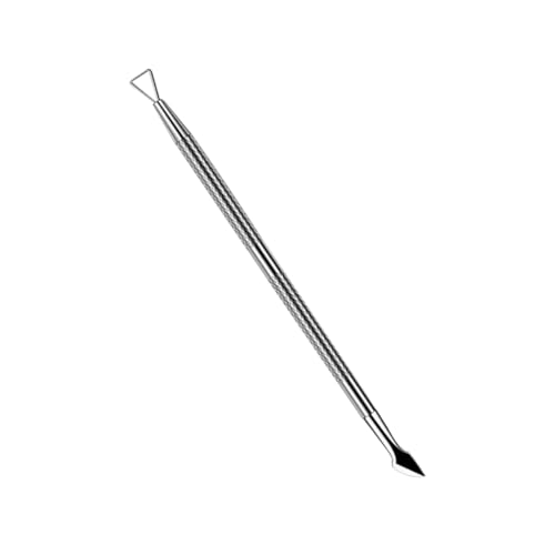 HONMEET Stainless Steel Nail Cuticle Pusher Remover Double-ended Nail Art Tool Cuticle Trimmer for Professional and Personal Use