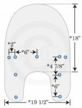 Memphis Shades 19 Clear Windshield for Harley-Davidson Sportster and Dyna Models