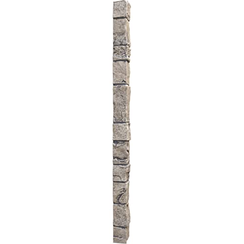 Universal Outside Corner for EverStone Faux Stone Siding Panels, 3"W x 3"D x 48"H, Linen Graphite Color by Ekena Millwork - Image 2
