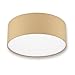 Produktbild REV Deckenleuchte - Deckenlampe rund 30cm mit Stoff-Lampenschirm im modernen Look  ideal für Schlafzimmer, Wohnzimmer & Kinderzimmer, cappuccino