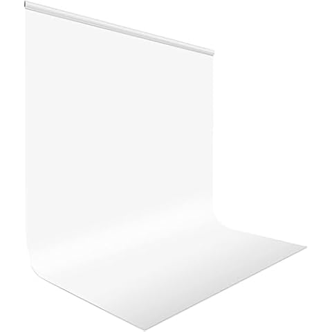 UTEBIT 6.5x10ft White Photo Backdrop Cover