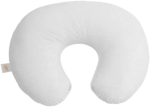 LAT Waterproof Nursing Pillow and Positioner, Breastfeeding Pillow for Mom,Newborn Infant Soft Cotton Feeding Cushion for Boys and Girls(White)