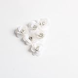 Paquete incluido: 10pcs flor. 10 unids, parches de flores lentejuelas de lentejuelas artesanías artesanías de costura parches de lentejuelas flores hechas a mano coser en parches for zapatos bolsas accesorios de prenda, fabricació