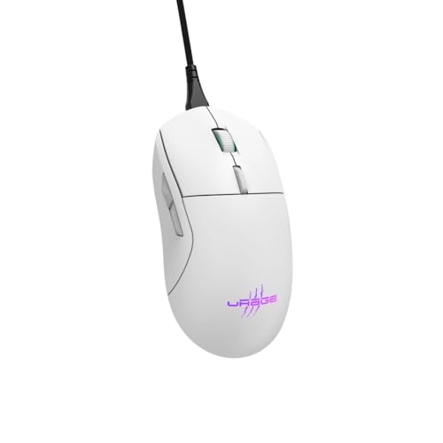 Ratón para juegos uRage blanco de 250 pulgadas que elimina el retraso del cursor