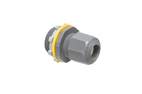 Arlington LPCG753 Liquid Tight Connector, 3/4 In., Gray
