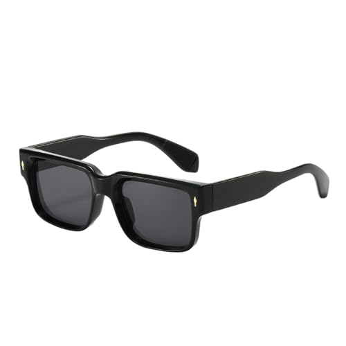 Image of AXNKDH Vintage Square Sunglasses for Women Men Retro Rectangle 90s Thick Frame UV400