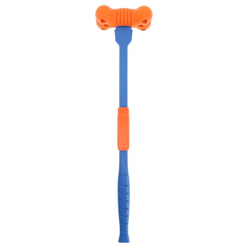 Rosewood FitDog Bone mit Launcher – Robustes Hundespielzeug zum Kauen, Werfen und Apportieren – Schwimmfähig und springend – Kompakter Steck-Launcher – für Land- und Wasserspiele