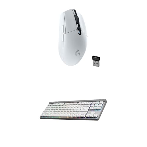 Image of Logitech G305 Lightspeed Wireless Gaming Mouse + G515 TKL Wireless Gaming Keyboard (Tactile) Bundle: White