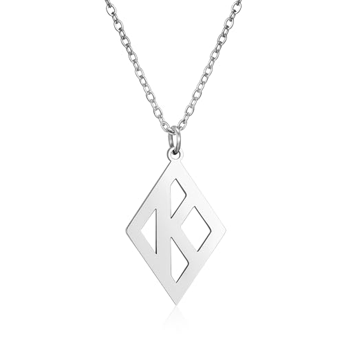 K Necklace Jewelry Stainless Steel Pendant Silver Necklace for Men