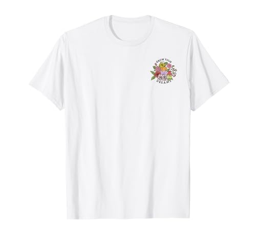 T-shirt Disney Princess Grow Your Dreams idée cadeau d'anniversaire floral