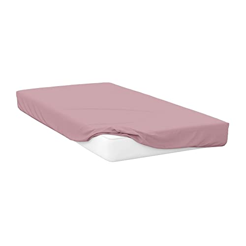 Image of Belledorm Percale Extra Deep Fitted Sheet (Double) (Blush Pink)