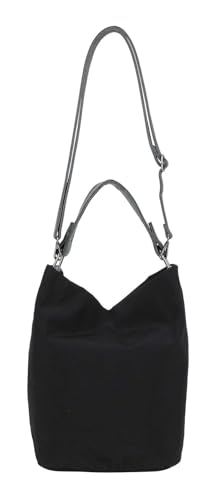 Sac à épaule Lea Hobo Black noir grand sac à main fourre-tout