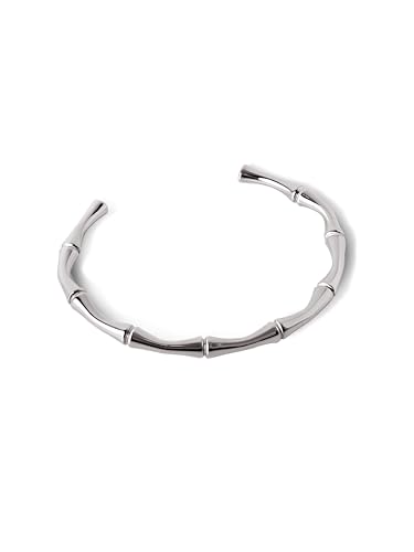 Bracelet en acier inoxydable ou plaqué or 18kt raffiné pour femme