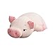 Peluche gigante di maiale morbido peluche sdraiato peluche bianco rosa animali peluche peluche Plushie tipo A (75, bianco)