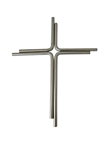 Croce in acciaio INOX, ca. 25 x 19 cm