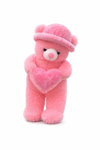 Image of 78 cm Large Cute Teddy Bear with Heart - Soft Stuffed Toy for Kids, Girlfriend, Birthday & Valentine Gift
