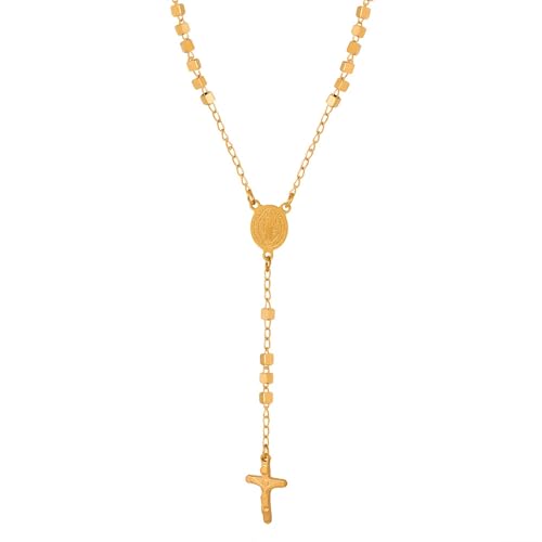 Image of Aaishwarya 18K Gold Plated Cross Lariat Chain Necklace for Women and Girls | Elegant Jewelry Gift, Minimal Accessory