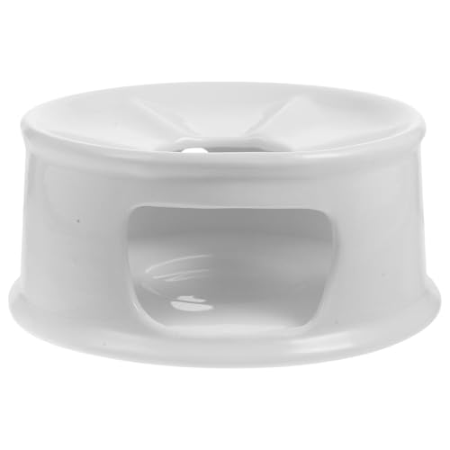 HYTROVE セラミック製加熱底座 ティーポットウォーマー 家用耐熱ティースタンド 北欧風デスク装飾 ヴィンテージ風多機能温茶器