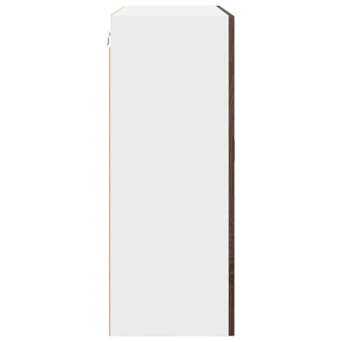 Teenpull Kalmar Brown Oak Engineered Wood Kitchen Storage Cabinet, 80 x 31 x 80 cm, Modern Pantry Buffet Unit for Dining Room & Home Organization