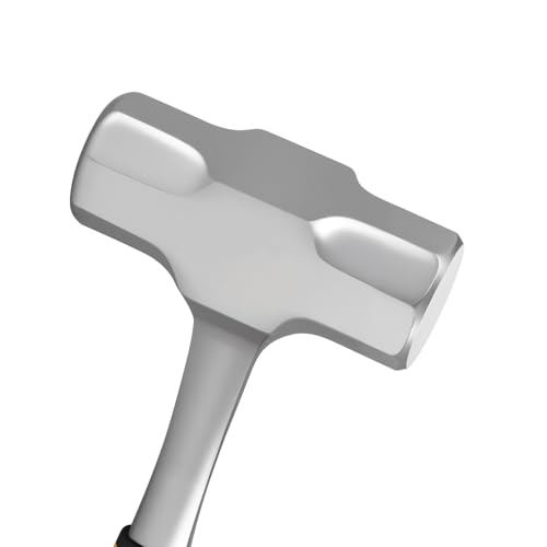 CHUENHEI 2 Stück 2000g Fäustel Hammer, 310mm Lang 2kg Vorschlaghammer mit Gummigriff, Sledge Hammer Abbruchhammer für Camping, Abbrucharbeiten, Pfahlschlagen, Betonbrechen