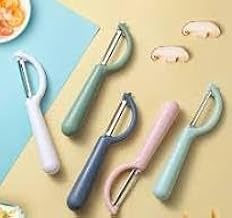 مقشرة بطاطس متعددة الوظائف بشفرة دوارة رائعة للتقشير البطاطس والجزر جميع انواع الخضروات والفكهه الوان متعدده