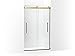 Kohler 702421-L-2MB Levity Plus 5/16 Shower Door 78x 47-5/8 with Vertical Ladder Handle, Vibrant Brushed Moderne Brass