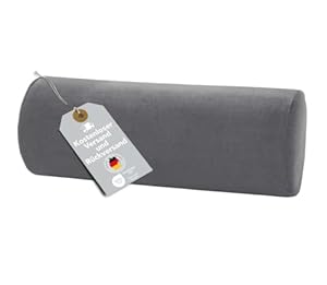 XDREAM Nackenrolle aus ergonomischem Visco-Schaumstoff | Kissen-Rolle für Nacken, Knie & Yoga | Memory Foam Kissen | waschbarer Bezug | Öko-Tex Zertifiziert | Ø 15cm x 40cm