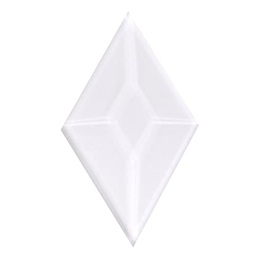 Beveled Glass 1-1/2 Inch X 2-1/2 Inch Diamond for Stained Glass - 30 Pieces